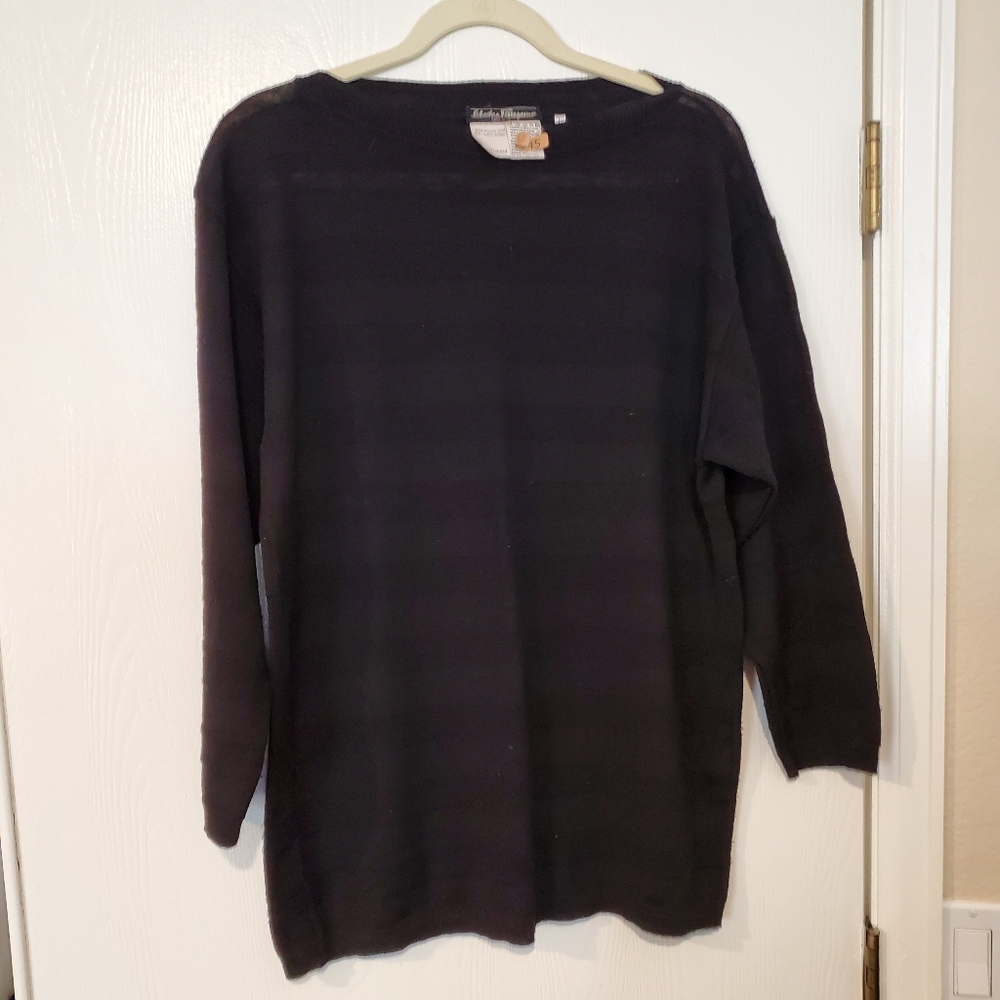 Salvatore Ferragamo Black Wool Sweater